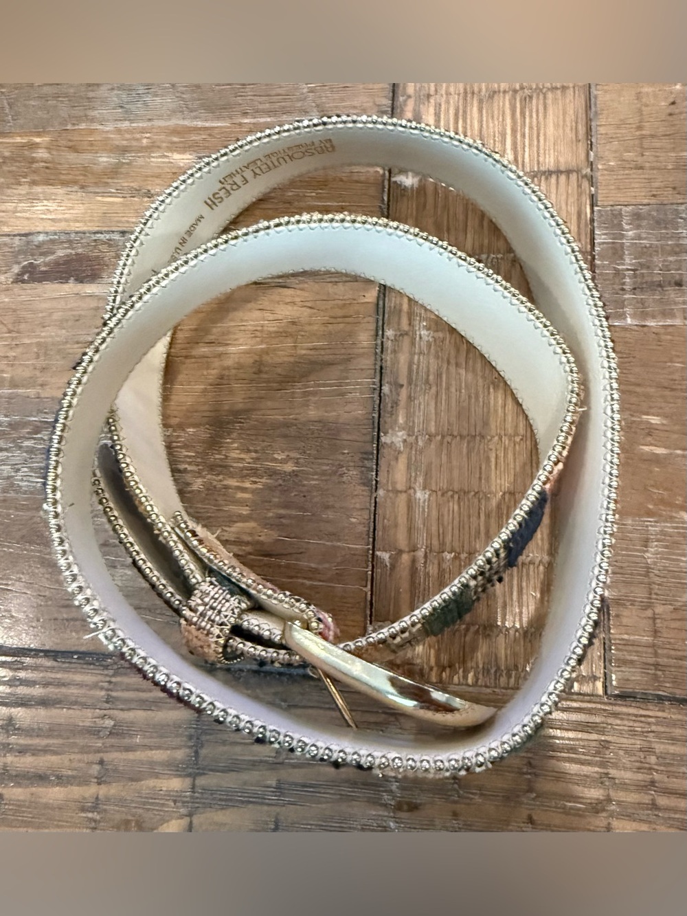 Absolutely Fresh Woven Patchwork Textured Women’s Vintage Belt - Multi-Color - Picture 7 of 11